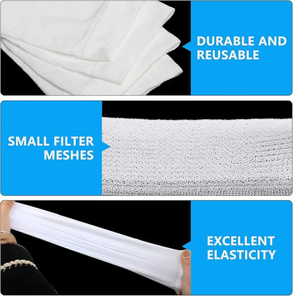 60 Pack Pool Skimmer Socks, Pool Filter Socks for Skimmer Baskets, Ultra-Fine Mesh Skimmer Sock Cleans Debris and Leaves for In-Ground and Above Ground Pools