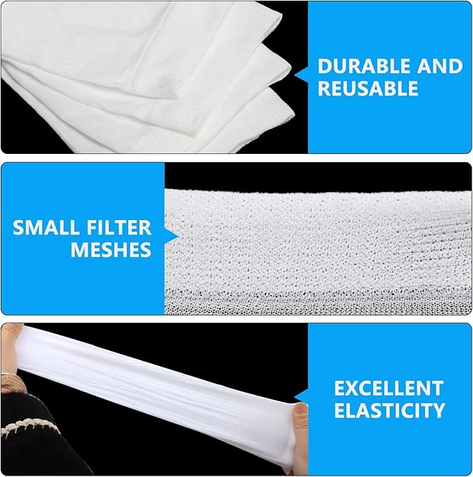 30 Pack Pool Skimmer Socks, Pool Filter Socks Net Saver for Inground and Above Ground Pools/Pool Skimmer Baskets, Mesh Screen Liner Skimmers Cleans Debris and Leaves