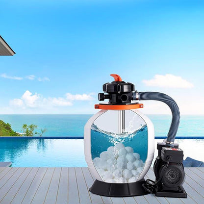 VEVOR Pool Filter Balls for Sand Filter, 3.5 lbs, Filter Balls Replace Pool Filter Sand, Reusable Polyester Fiber Filter Media Balls with Wash Bag, for Swimming Pool Above Ground Pool Aquarium Tank
