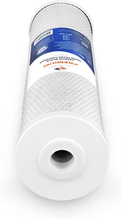 Aquaboon 5 Micron 20 x 4.5 Premium CTO Activated Carbon Water Filter Cartridge Replacement for Whole House Compatible with FC25B, EP-20BB, 1-PACK