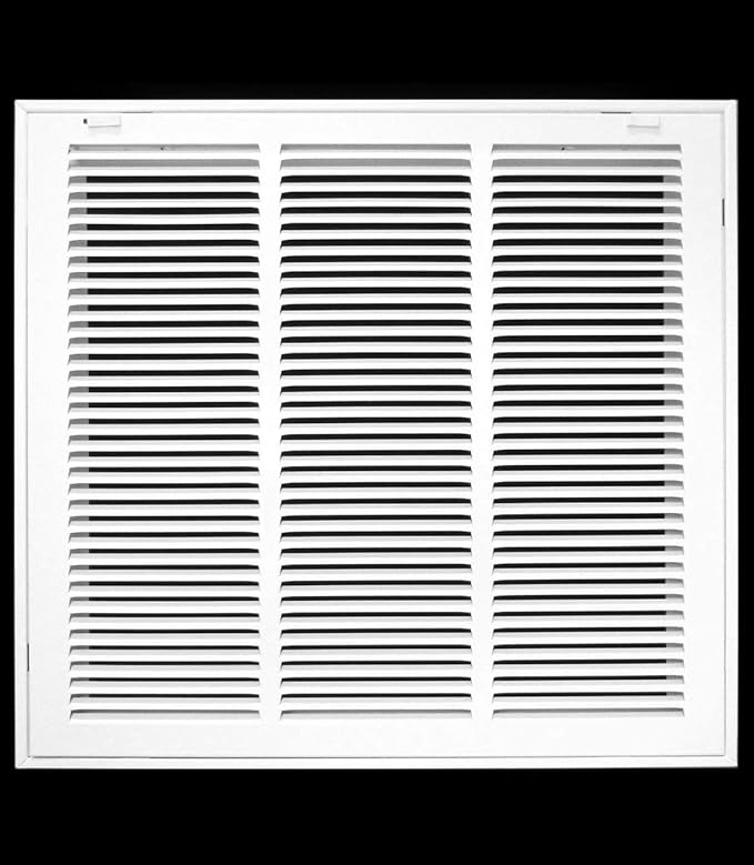 HVAC Premium 18 x 16 Duct Opening Steel Return Air Filter Grille, for 1-inch Filter, Removable Door, Flat Stamped HVAC Vent Cover Grille, Outer Dimensions 20.5 x 18.5