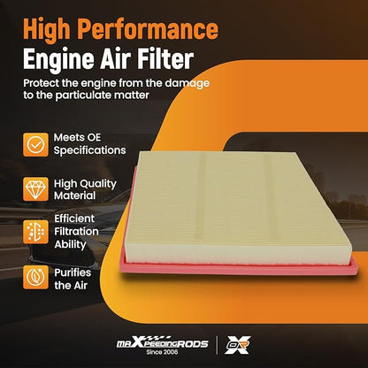 maXpeedingrods PA99007 Engine Air Filter Fit for BMW X1 2016-2024, 128TI 2022-2023, for Mini Cooper 2014-2024, Clubman F54 2016-2024, 1.5L 1.6L 2.0L, Replacement for A90085, 13718513944, C22018