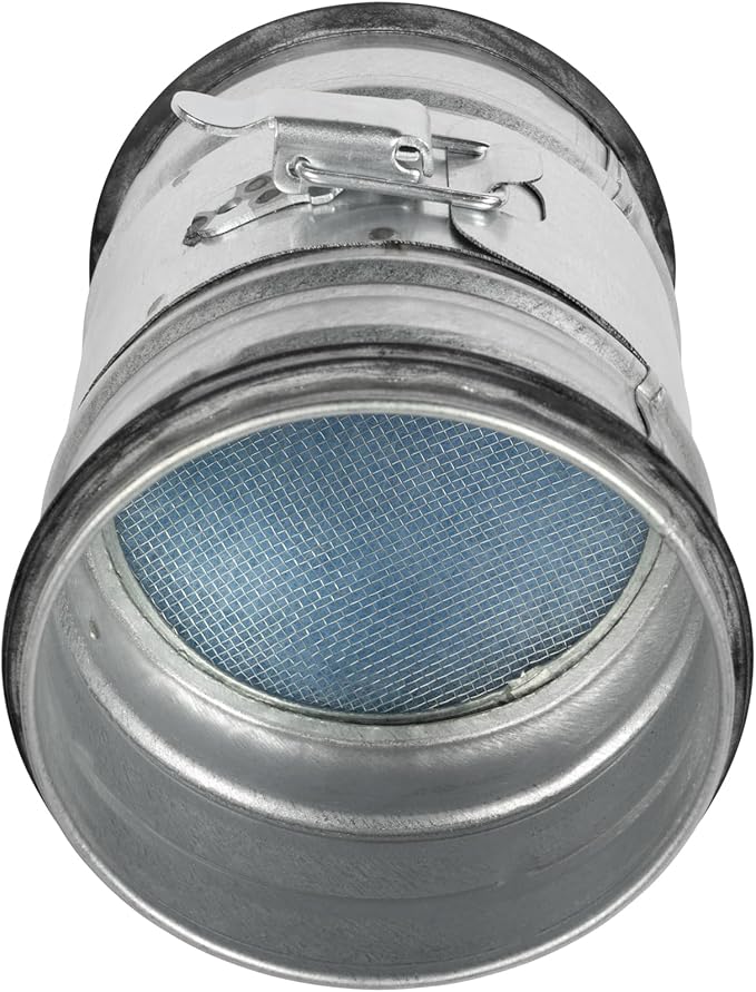 4" Inch Inline Round Duct Filter - G4 Class Filter with Mesh Screen - Dust Collection and Air Purification - Rigid or Flexible Vent Hose Filter
