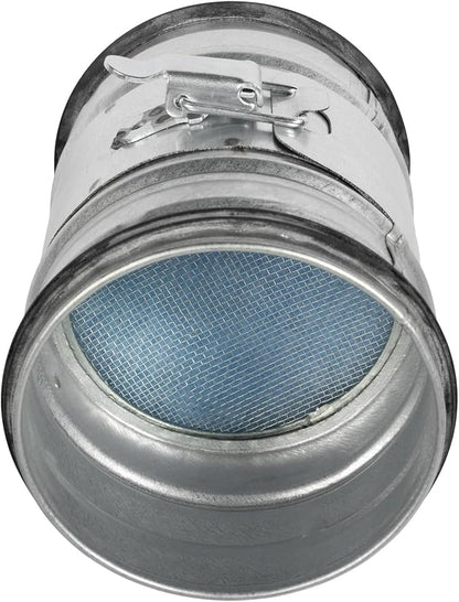 4" Inch Inline Round Duct Filter - G4 Class Filter with Mesh Screen - Dust Collection and Air Purification - Rigid or Flexible Vent Hose Filter