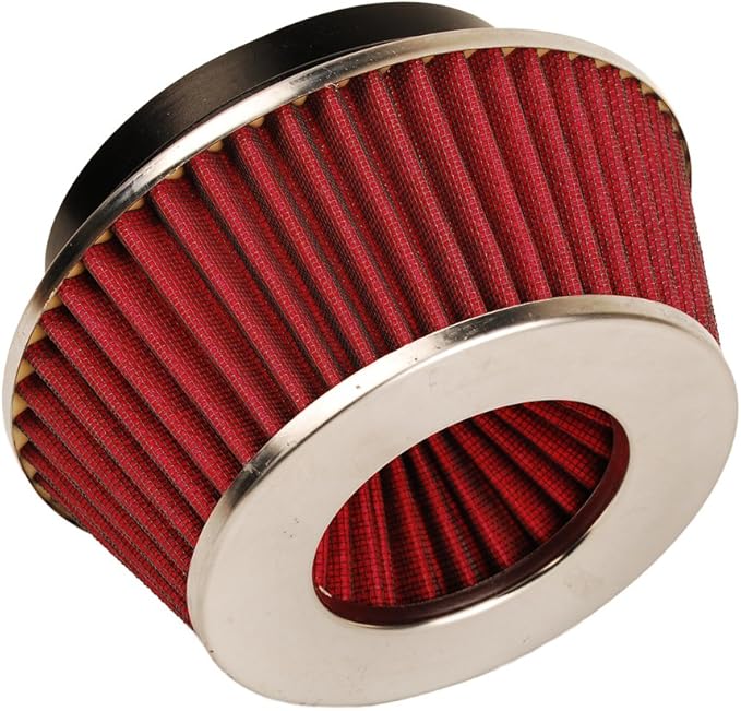 HIFROM 8161 Universal Clamp-On Air Filter Black Small Round Reverse Tapered fit 3 inch, 3 1/2 inch and 4 inch tubes