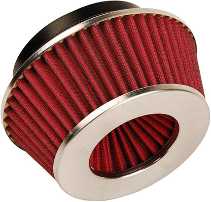 HIFROM 8161 Universal Clamp-On Air Filter Black Small Round Reverse Tapered fit 3 inch, 3 1/2 inch and 4 inch tubes