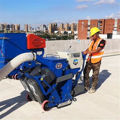 Road Pavement Shot Blasting Machine for Concrete Surface Profiling, Walk Behind Vacuum Shot Blaster for Asphalt Preparation, Parking Deck Resurfacing, Bridge Surface Cleaning