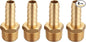 3/8 Inch NPT to 3/8 Inch Barb, Hose Barb Adapter, Air Hose Fittings Brass Pipe Fittings Male Thread, (4 Piece)