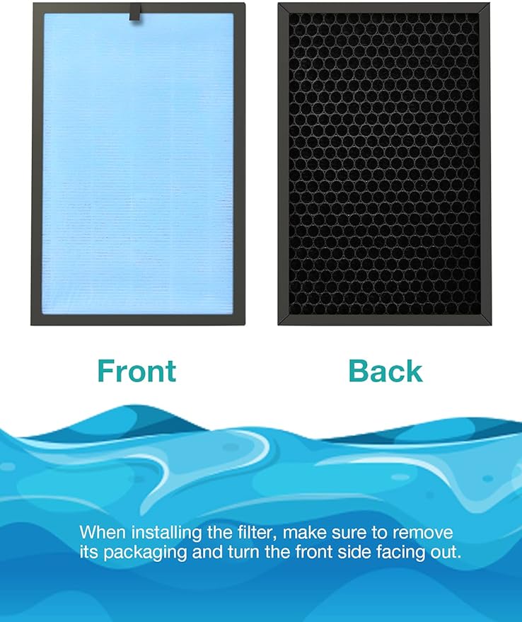 SimPure HP8 Original HEPA Replacement Filter Compatible with HP8 Air Purifier, SP-HP8-RF (NOT for Other SimPure Air Purifiers)