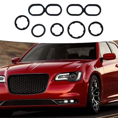 9Pcs Engine Oil Filter Housing O Ring Seal Kit 68191356AA Replacement for Dodge Ram Jeep Chrysler 3.6L