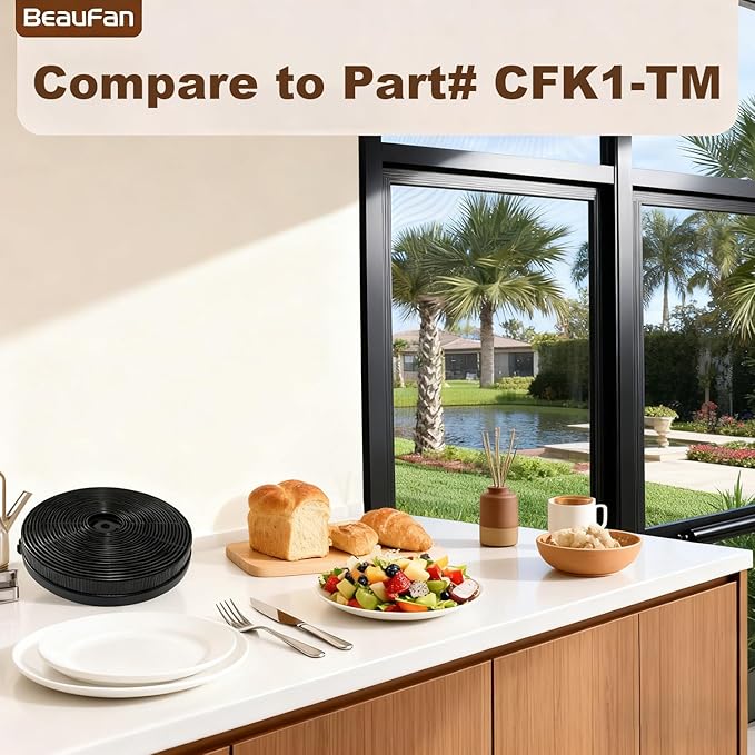 4 Set CFK1-TM Carbon Charcoal Filter Compatible with Cosmo Range Hoods UMC30, UC30, UMC36, UC36, Also Fit Tieasy USGDCF-G, JOEAONZ YYCF02 & FIREGAS CC170 Models