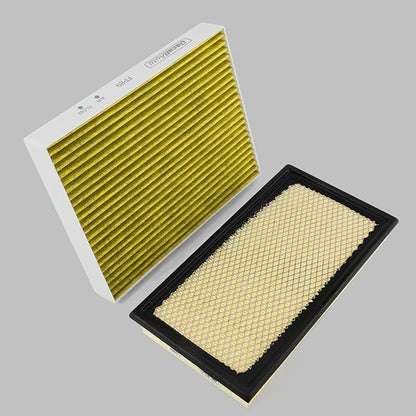 Engine & Cabin Air Filter Set for Ford Explorer 2.3L/3.0L (2020-2023); for Lincoln Aviator 3.0L (2020-2023); for Police Interceptor Utility 3.0L (2020-2024); Replace 7T4Z9601A, JX6Z9601A