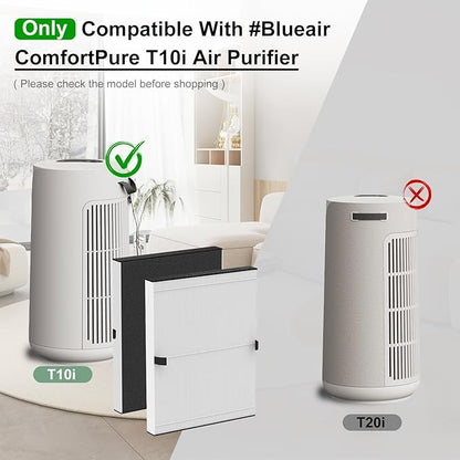 T10i Replacement Filter for ComfortPure 3-in-1 Air Purifier, H13 HEPA and Activated Carbon Filter, 2 Pack
