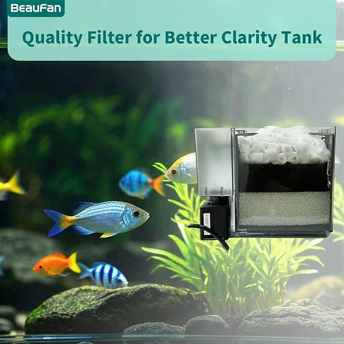 4 Set of Three-Stage Filtration Tank Filter Maintenance Kit, Replacement for AquaClear 50/200 50-Gallon Power Filter, Fish Tank Filter for 20- to 50-Gallon Aquariums