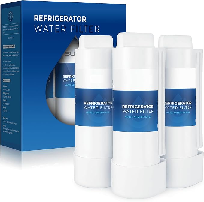 EDRARXD1 Water Filter Replacement, Compatible with Whirlpool WHRARXD1, Everydrop Filter A, EDRARXD1B, Whirlpool WRFF3436RZ, WRMF3636RZ, WRSC5536RZ, WRSF5536RZ, KitchenAid KRFF507HPS, 3 Pack