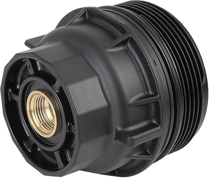 X AUTOHAUX Black Car Oil Engine Filter Housing Cap Cover Assembly 15620-36020 for Toyota Avalon Camry Highlander RAV4 for Lexus IS250 IS350 GS200t GS350 GS450h RX350