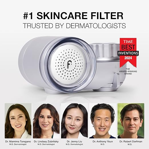 Filterbaby Skincare Filter 2.0, Bathroom Sink Filter Faucet for Men and Women’s Skin Care, 99.9% Chlorine Removal – 0.000001 mm Carbon Fiber, Clinically Tested, Skin Hydration in 2 Weeks (Chrome)