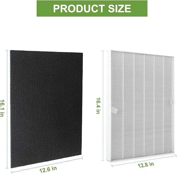 115115 HEPA Replacement Filters A for Winix PlasmaWave Air Puri-fier C535 5300 5300-2 6300 6300-2 P300 AM90 C909 9800, 3 True HEPA Size 21 Filter + 3 Activated Carbon Pre-Filters