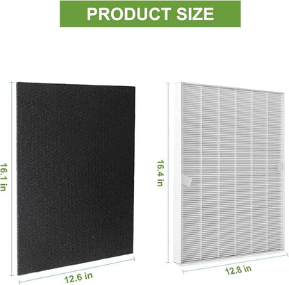 115115 HEPA Replacement Filters A for Winix PlasmaWave Air Puri-fier C535 5300 5300-2 6300 6300-2 P300 AM90 C909 9800, 3 True HEPA Size 21 Filter + 3 Activated Carbon Pre-Filters