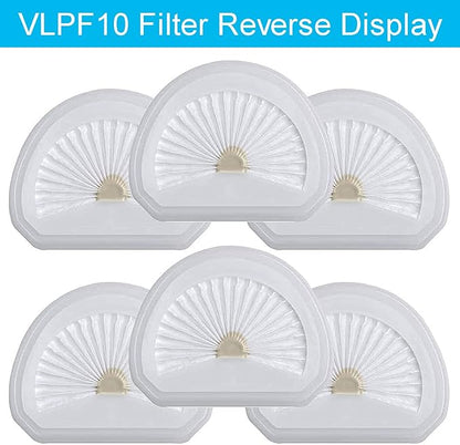 VLPF10 Filter for Black + Decker Dustbuster Cordless Handheld Vacuum HLVA320J26 HLVA325J10 HLVA315J22 Replacement Filter, Compatible HLVA315J HLVA320J HLVA325BP07 Part N575266 N600601,6 Pack
