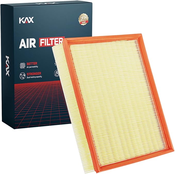 KAX Engine Air Filter, CA10228 Replacement for Jeep Liberty V6 3.7L 2008-2012, Dodge Nitro V6 3.7L 2007-2011, Nitro V6 4.0L 2007-2011, Advanced Air Filter Media, Increased Acceleration