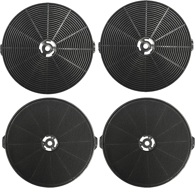 4 Set CFK1-TM Carbon Charcoal Filter Compatible with Cosmo Range Hoods UMC30, UC30, UMC36, UC36, Also Fit Tieasy USGDCF-G, JOEAONZ YYCF02 & FIREGAS CC170 Models