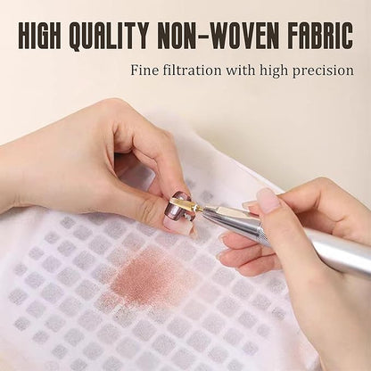 200 Sheets Nail Dust Collector Filter Paper Disposable Nail Dust Filters for Most of Nail Dust Collector Machine Nail Vacuum Dust Collector for Nail Salon Nail Supplies Accessories (white)