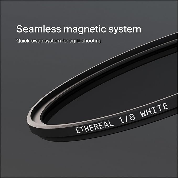 Urth 67mm Magnetic Ethereal White Mist ⅛ Diffusion Lens Filter (Plus) — Cinematic Effect, 20-Layer Nano-Coated Light Dispersing Particles