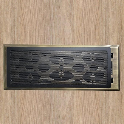 Floor Register Vent Cover- 4"x12" Magnetic Air Vent Screen Mesh Cover, Perfect for Wall/Ceiling/Floor Air Vent Filters (4-Packs)