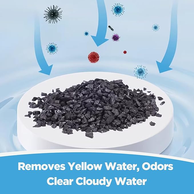 Aquarium Activated Carbon,Charcoal Filter Media from Steam Activated Coconut Shell, Chemical Free Odor & Color Remover, Pure Carbon for Freshwater & Saltwater Fish Tanks, 1 LB Bag(AC-01)