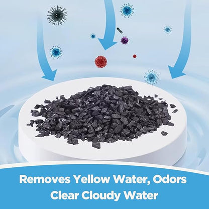 Aquarium Activated Carbon,Charcoal Filter Media from Steam Activated Coconut Shell, Chemical Free Odor & Color Remover, Pure Carbon for Freshwater & Saltwater Fish Tanks, 1 LB Bag(AC-01)