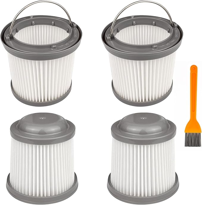 4 Pack PVF110 Replacement Filter for Black and Decker Handheld Pivot Vacuum BDH2000PL BDH2020FLFH PHV1410 PHV1810 PHV1210 BDH2020FL, Washable Hand Vac Filters