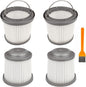 4 Pack PVF110 Replacement Filter for Black and Decker Handheld Pivot Vacuum BDH2000PL BDH2020FLFH PHV1410 PHV1810 PHV1210 BDH2020FL, Washable Hand Vac Filters