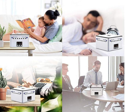 Portable HEPA Filter Air Purifier 3 in 1 with 8000mAh Battery for Smokers, Second Hand Smoke, Pets, PM 2.5 Purification