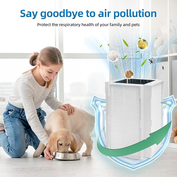 CAP-1000 Replacement Filter Compatible with Cuisinart CAP-1000FPK Air Purifier, 3-in-1 Filtration (2 Pack)