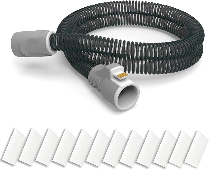 ZURNMED® Climate-Line Air Hose for AirSense 11 & AirCurve 11 (6.5 ft / 2 m) – Includes 12 Replacement Filters – Flexible, Leak-Free CPAP Tubing for Restful Sleep (S11 Models Only)
