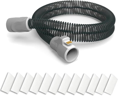 ZURNMED® Climate-Line Air Hose for AirSense 11 & AirCurve 11 (6.5 ft / 2 m) – Includes 12 Replacement Filters – Flexible, Leak-Free CPAP Tubing for Restful Sleep (S11 Models Only)