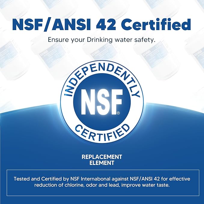 Water Filter Replacement Compatible with GE MWF, SmartWater MWFP, MWFA, GWF, HDX FMG-1, WFC1201, RWF1060, 197D6321P006, Kenmore 9991, Pack of 4, By DESENRUIS