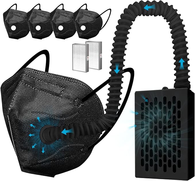 Breathable Powered Air Purifying Makes with Filter for Dust, Sanding, Polishing, Woodworking,weeding,Protection works