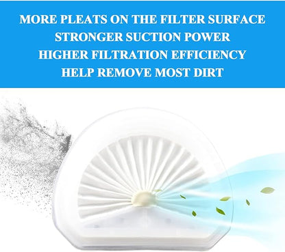 Improvedhand VLPF10 Filter Replacement Compatible with Black and Decker Dustbuster Hand Vacuum Replace Model # HLVA315J HLVA320J00 N575266 (4 Pack)