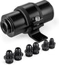 EVIL ENERGY Inline Fuel Filter 10 Micron with 6AN 8AN 10AN Adapter&Bracket Clamp 50MM Universal