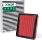 Engine & Cabin Air Filter Compatible with ACURA ILX (2013-2015), HONDA CIVIC (2012-2015), Replace for CF10134, CA11113