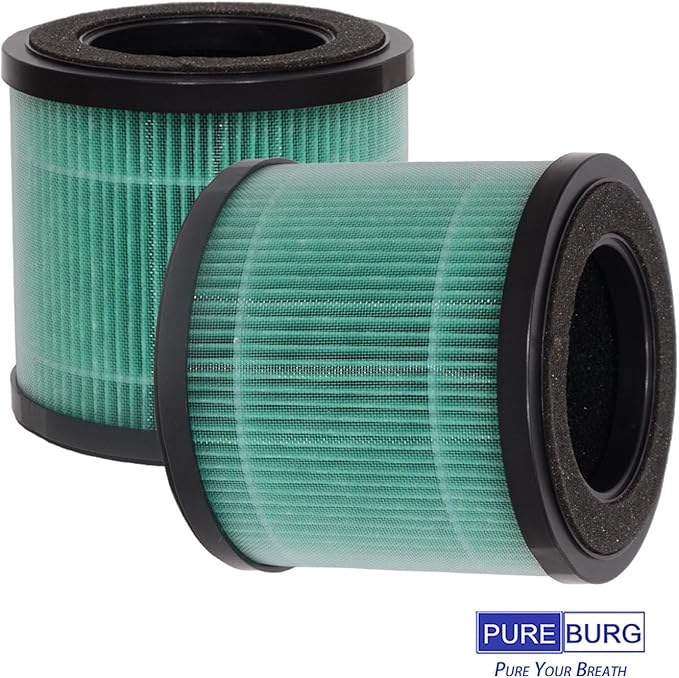 PUREBURG Replacement Filter Compatible with KOIOS P40 Air Purifier,4-Pack H13 HEPA Activated Carbon 3-Stage Filtration Air Clean Dust VOCs Odor