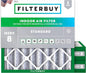 Filterbuy 25x25x4 Air Filter MERV 8 Essential Dust & Allergy Defense (3-Pack), Electrostatic Pleated HVAC AC Furnace Filters Replacement, Made in USA (Actual Size: 24.50 x 24.50 x 3.63)