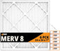Tiger Tough 24x24x1 Air Filter MERV 8 MPR 600-800, High-Performance Pleated HVAC AC Furnace Filter Replacement for Home, 6-Pack