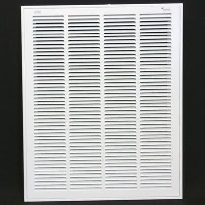 HVAC Premium 20 x 26 Duct Opening Steel Return Air Filter Grille, for 1-inch Filter, Removable Door, Flat Stamped HVAC Vent Cover Grille, Outer Dimensions 22.5 x 28.5