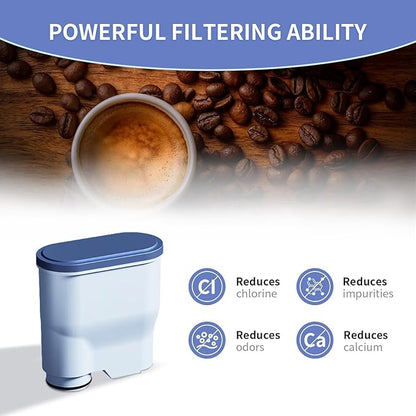 Coffee Machine Water Filter Compatible with Philips Saeco AquaClean CA6903, Water Filter For Fully Automatic Coffee Machines Dedicated Anti-Lime Scale Water (pack of 6)