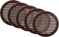 Vent Systems 6" Inch (Opening Dimensions) - Pack of 5 - Brown Soffit Vent Cover - Plastic Round Air Vent Grille - Built-in Mesh Screen - HVAC Register Louver for Bathroom, Home, Kitchen