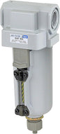 PneumaticPlus SAF400-N04B-MEP Compressed Air Particulate Filter 1/2" NPT, 10 Micron - Metal Bowl w/Manual Drain, Bracket