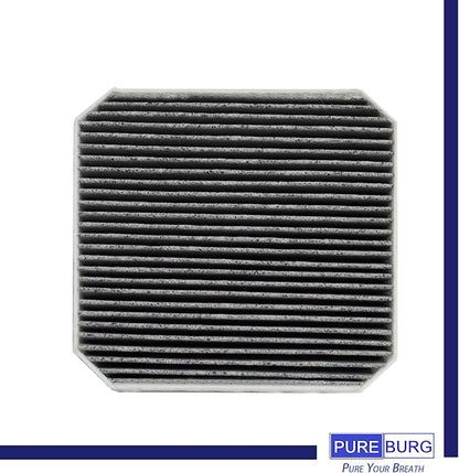 PUREBURG Replacement HEPA Pre-Filter Fits Molekule Air Purifier, High-efficiency Activated carbon 2-in-1 Air Clean Dust VOCs,2-Pack